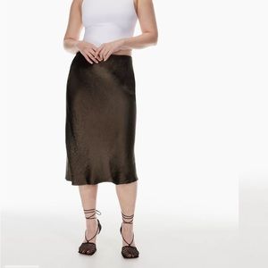 Aritzia Babaton slip midi skirt